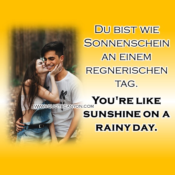 German sayings about love