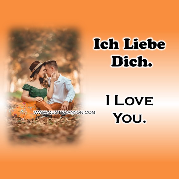 I love you in German