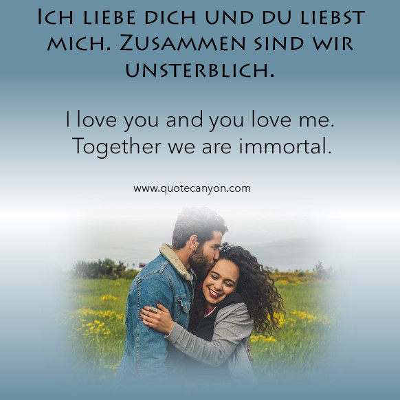 Love quotes in German