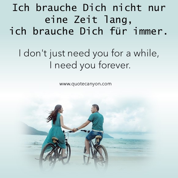 Quotes about love in German
