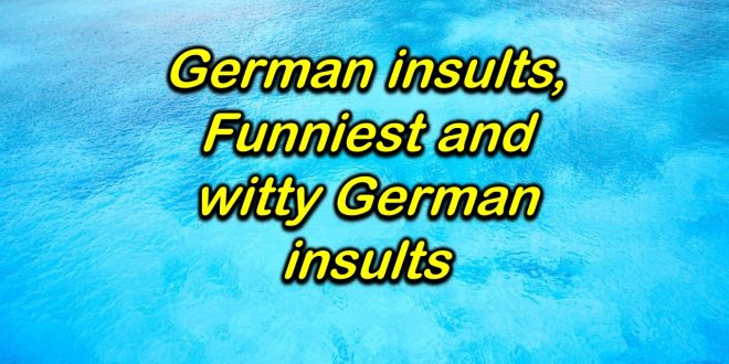 German insults