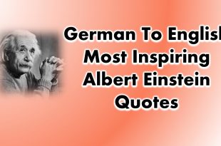 German To English Most Inspiring Albert Einstein Quotes